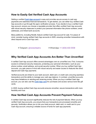 How to Easily Get Verified Cash App Accounts