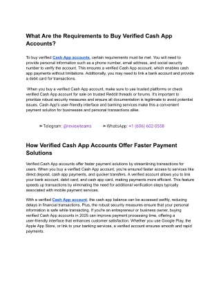 What Are the Requirements to Buy Verified Cash App Accounts_