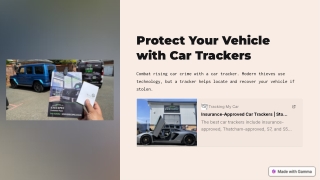 Car Trackers: Advanced Security for Your Vehicle