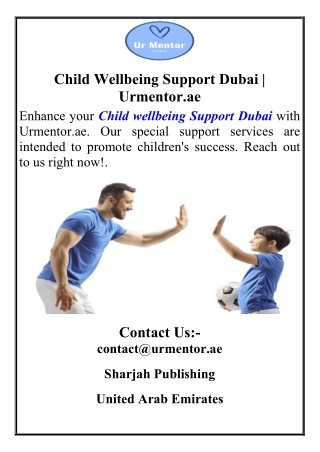 Child wellbeing Support Dubai
