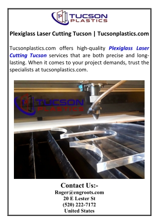 Plexiglass Laser Cutting Tucson | Tucsonplastics.com