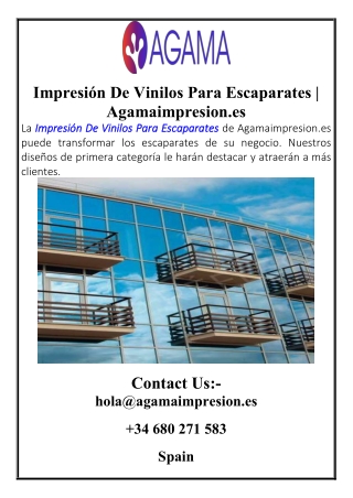 Impresión De Vinilos Para Escaparates