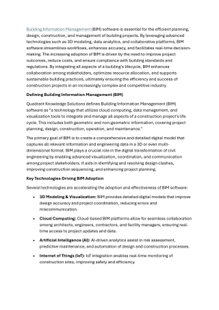 Building Information Management