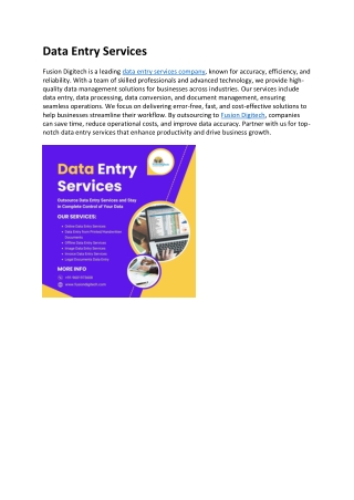Data Entry Services