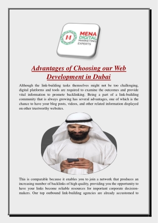 Advantages of Choosing our Web Development in Dubai