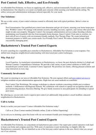 Pest Control Hackettstown