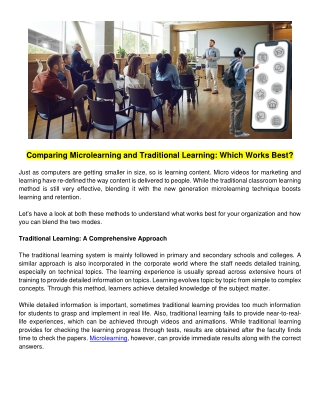 Comparing Microlearning and Traditional Learning_ Which Works Best