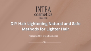 DIY Hair Lightening Natural and Safe Methods for Lighter Hair