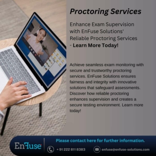 Enhance Exam Supervision with EnFuse Solutions' Reliable Proctoring Services!