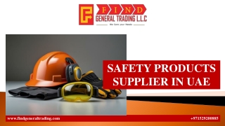 SAFETY PRODUCTS SUPPLIER IN UAE