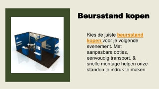 beursstand kopen