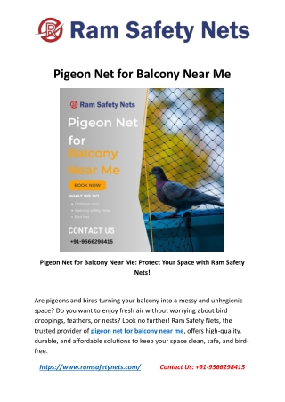 Pigeon Net for Balcony Near Me