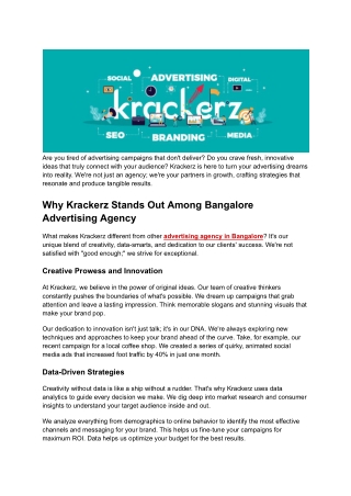 Creative Advertising Agency in Bangalore