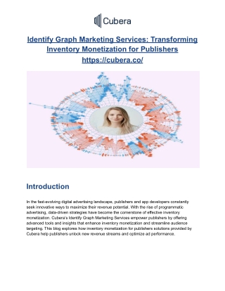 Identify Graph Marketing Services_ Transforming Inventory Monetization for Publishers