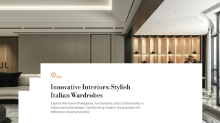 Italian Wardrobe Concepts for Modern Homes