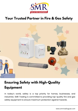 Gas and fire equipment supplier in dubai