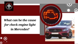 What can be the cause for check engine light in Mercedes