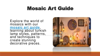 Mosaic Art Guide