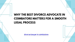 Best Divorce Advocate Coimbatore | Empathetic Legal Support