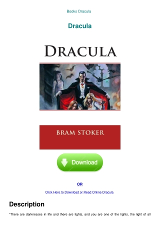 Books Dracula