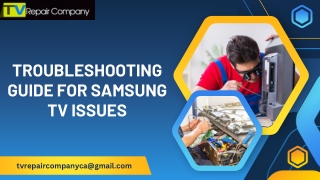 Troubleshooting Guide for Samsung TV Issues