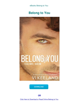 eBooks Belong to You