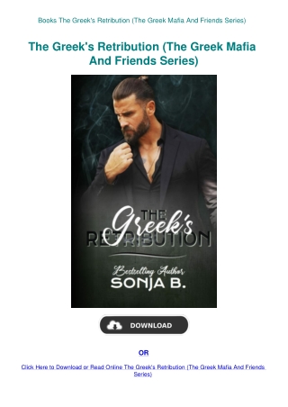 Books The Greek's Retribution (The Greek Mafia And Friends Series)