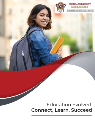 Andhra University Online Degree Courses Brochure