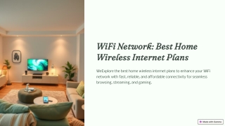 WiFi Network: Best Home Wireless Internet Plans for Seamless Connectivity