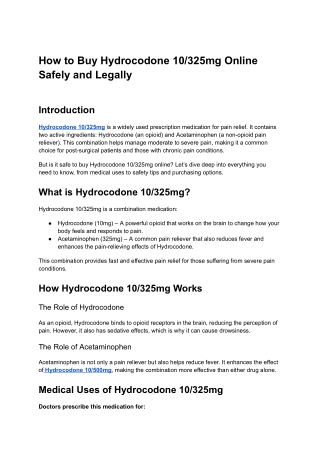 Hydrocodone buy online