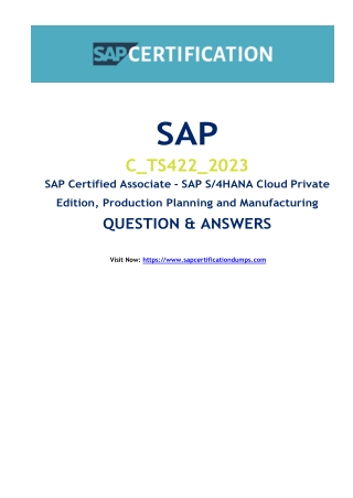 Why C_TS422_2023 Exam Dumps Are Transforming the Game for SAP Professionals