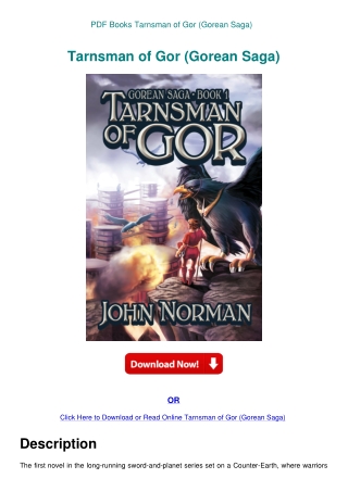 PDF Books Tarnsman of Gor (Gorean Saga)