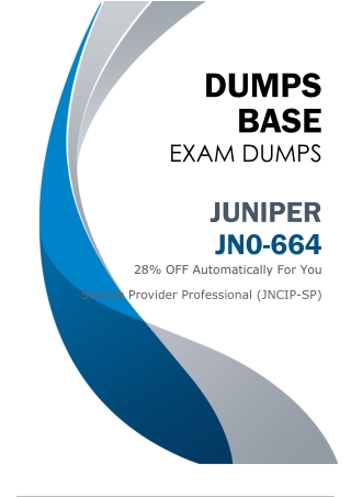 (March 2025) Choose Juniper JN0-664 Dumps V11.03 to Prepare for Your Exam