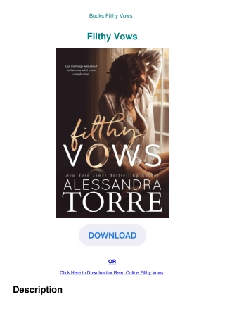 Books Filthy Vows