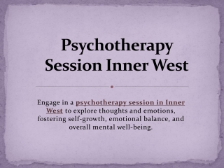 Psychotherapy Session Inner West