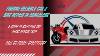 24/7 Car & Bike Repair Near You in Bangalore | Fiixup |  91 8722777367