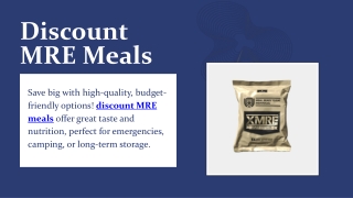 Discount MRE Meals