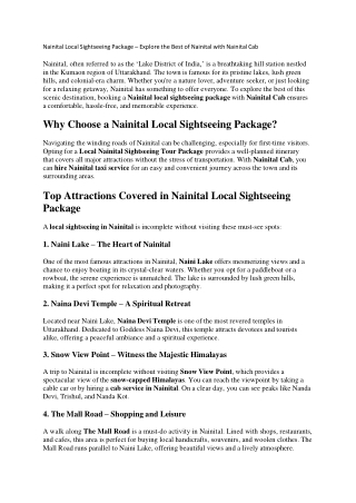 Delhi to Uttarakhand Taxi Service – Your Reliable Travel Partner - Nainital Cab