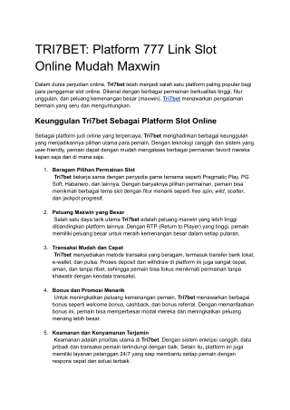TRI7BET- Platform 777 Link Slot Online Mudah Maxwin_4