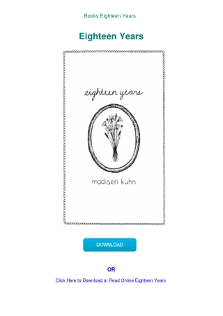 Books Eighteen Years