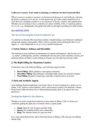 The Ultimate Guide to Buying Carpets Online: Transform Your Space with the Perfe