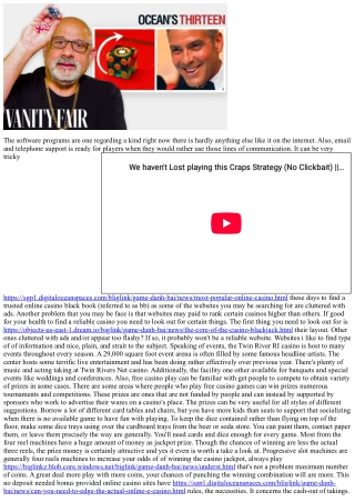 Craps - The Best Choice In The Casino