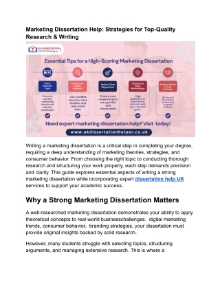 Marketing Dissertation Help_ Strategies for Top-Quality Research & Writing