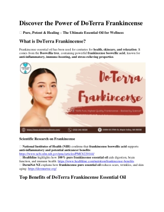 Frankincense Pure Essential Oil