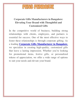 Corporate Gifts Manufacturers in Bangalore Elevating Your Brand with Thoughtful and Customized Gifts (1)