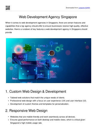 Web Development Agency Singapore