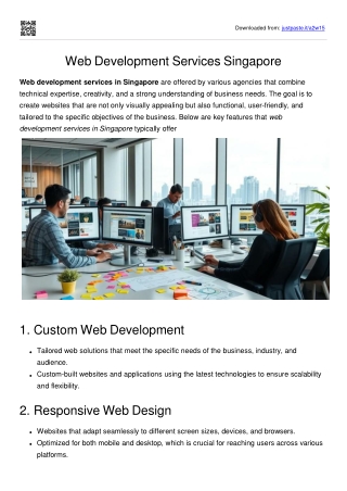 Web Development Services Singapore