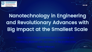 Nanotechnology in Engineering & Revolutionary Advances