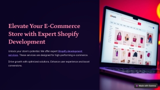 Elevate Your E-Commerce Store with Expert Shopify Development