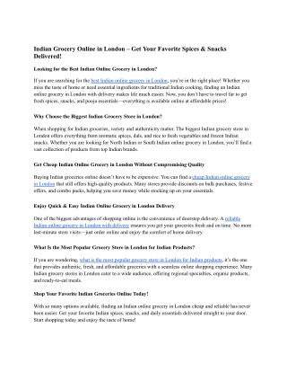 Buy Authentic Indian Groceries Online in London – Lakshmi Stores